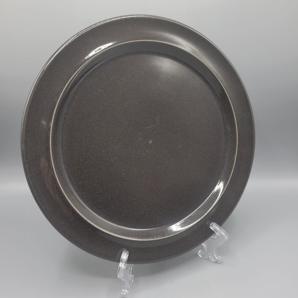 Emile Henry France Dinner Plate Charcoal/Brown? 11" Round Ceramic Replacement